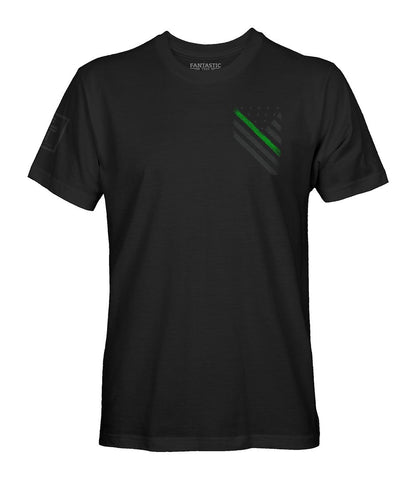 Green Line Flag Stealth T-shirt