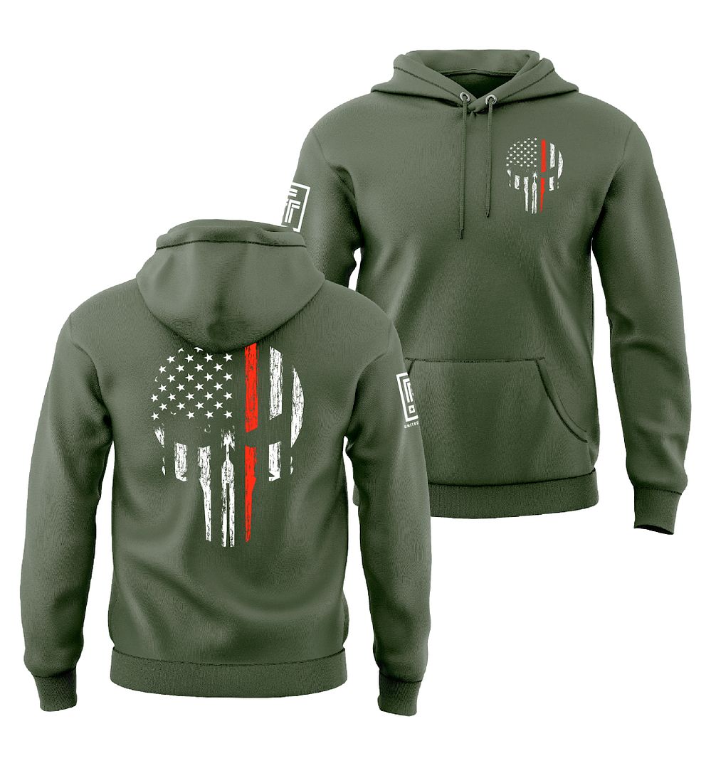 Red Line Skull Sweatshirt