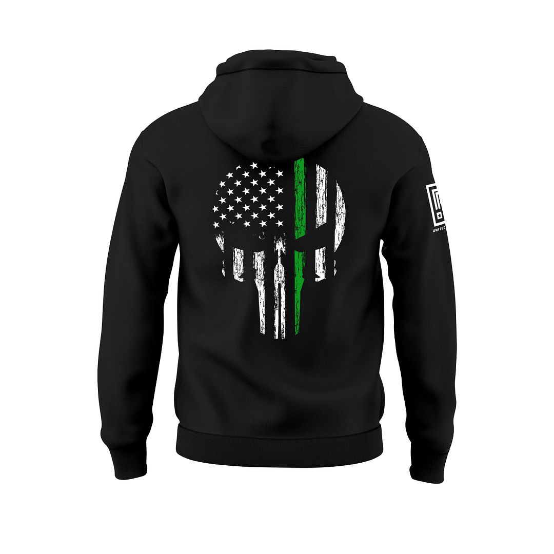 Green Line Skull Sweatshirt