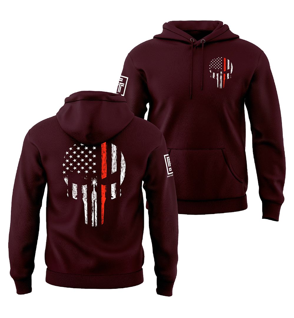 Red Line Skull Sweatshirt
