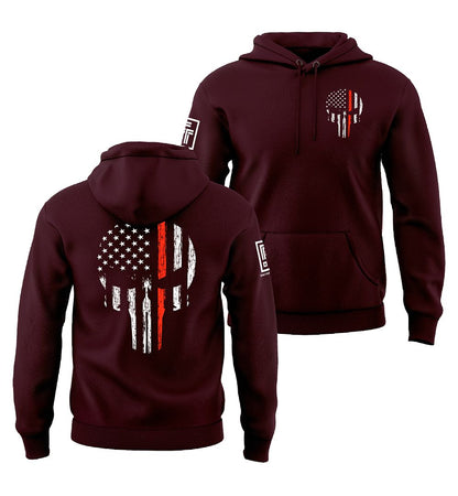 Red Line Skull Sweatshirt