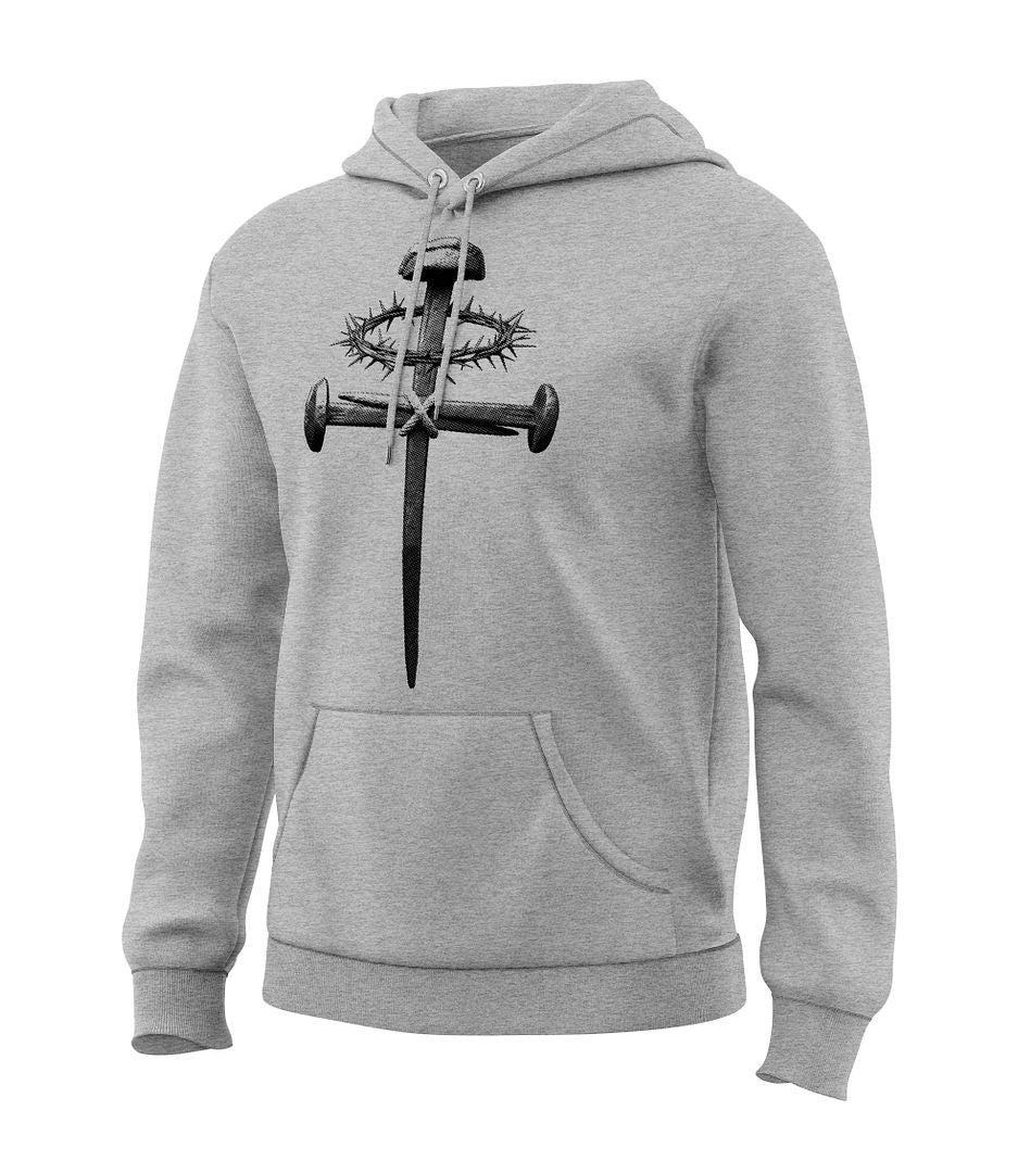 Forged Victory: Nail & Cross Sweatshirt