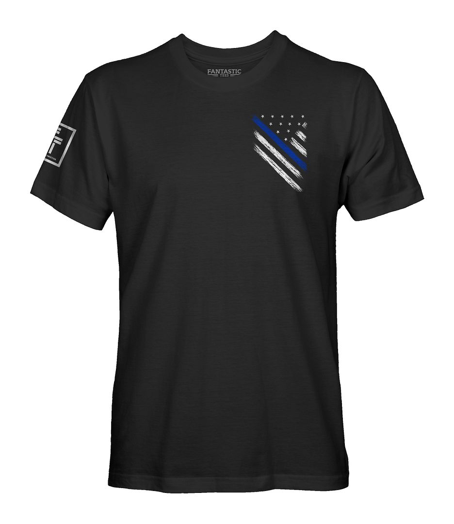 Blue Line Flag T-Shirt