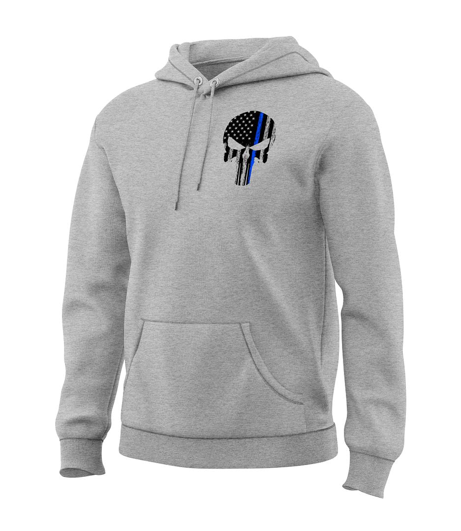 Blue Line Skull Sweatshirt