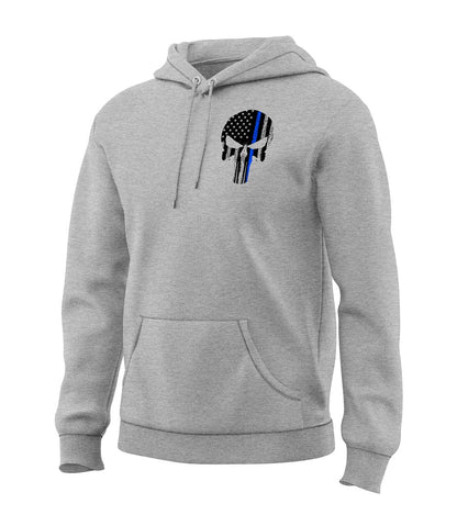 Blue Line Skull Sweatshirt