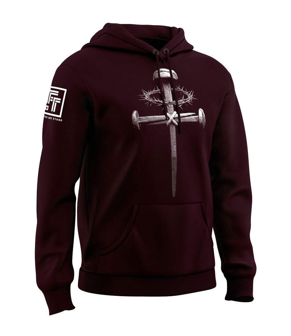 Forged Victory: Nail & Cross Sweatshirt