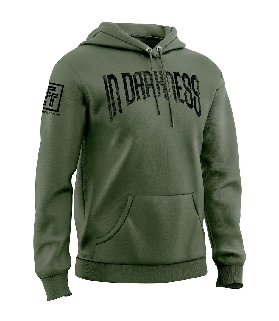 In Darkness We Defend the Light Men's Patriotic Sweatshirt