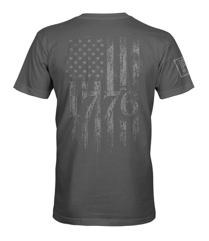 1776 Distressed American Flag T-Shirt