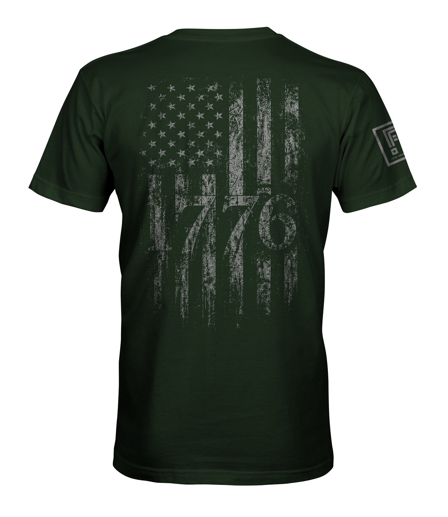 1776 Distressed American Flag T-Shirt