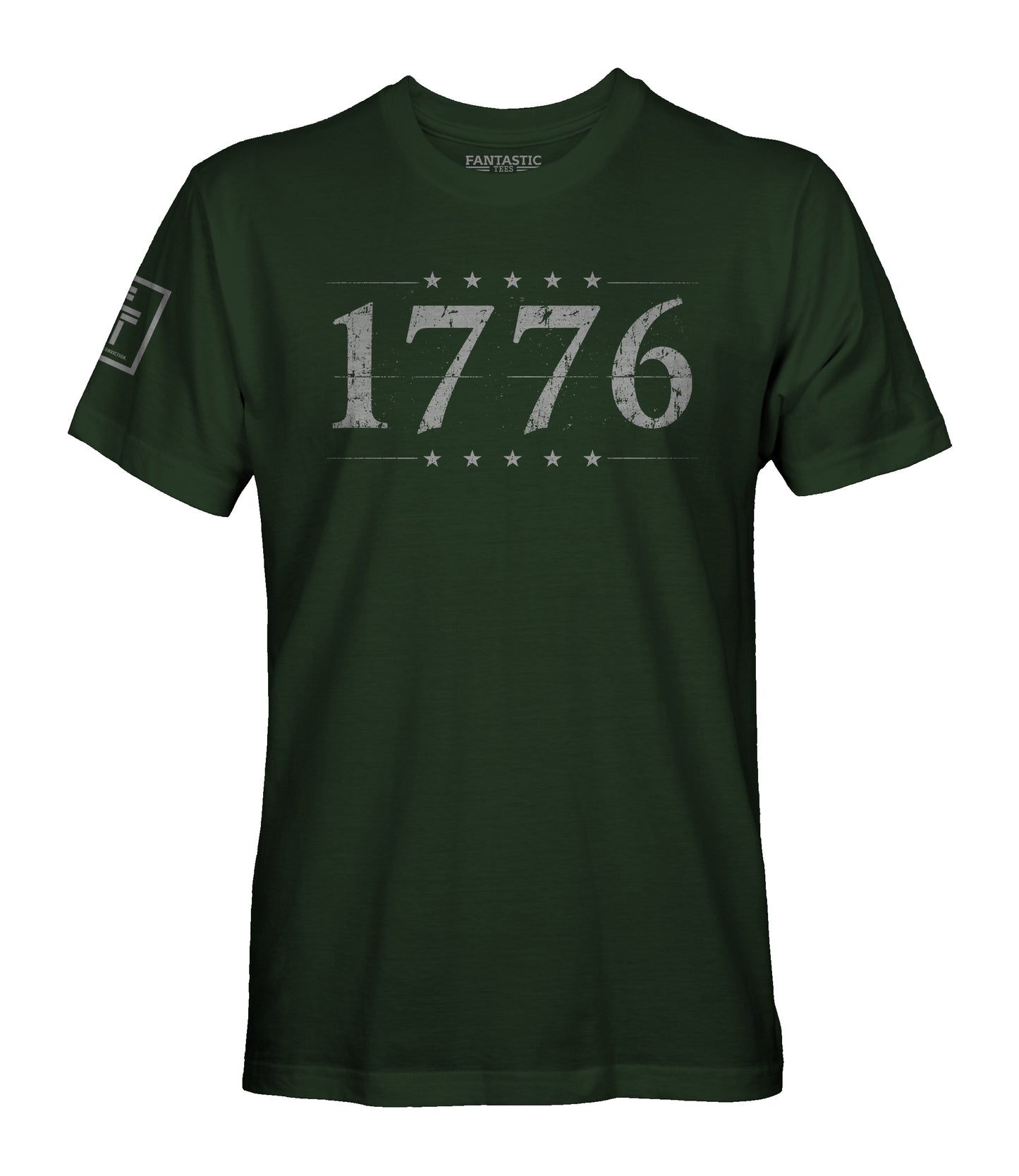 1776 Distressed American Flag T-Shirt