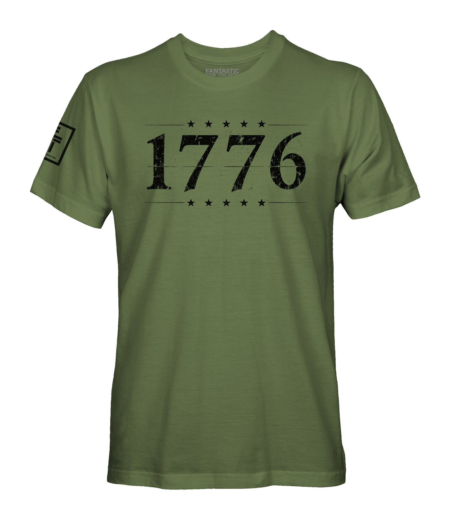 1776 Distressed American Flag T-Shirt