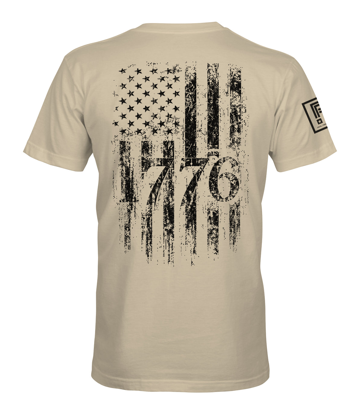 1776 Distressed American Flag T-Shirt