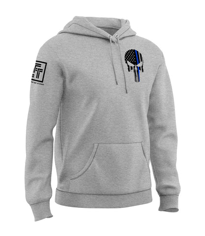 Blue Line Skull Sweatshirt