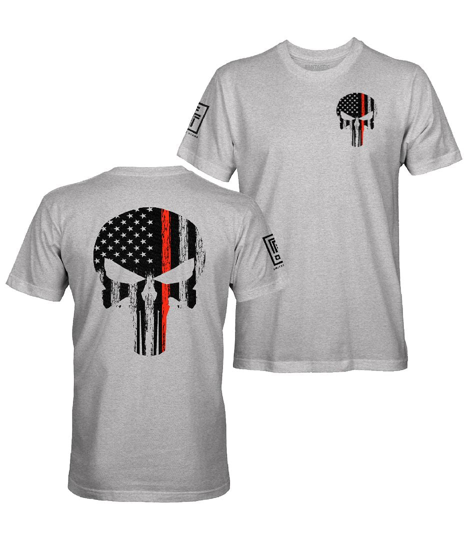 Red Line Skull T-Shirt
