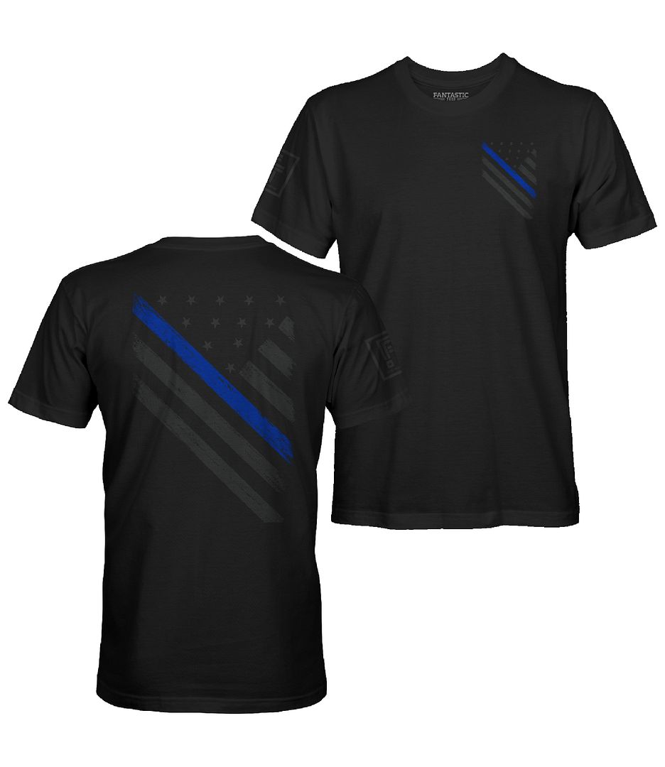 Blue Line Flag Stealth T-Shirt