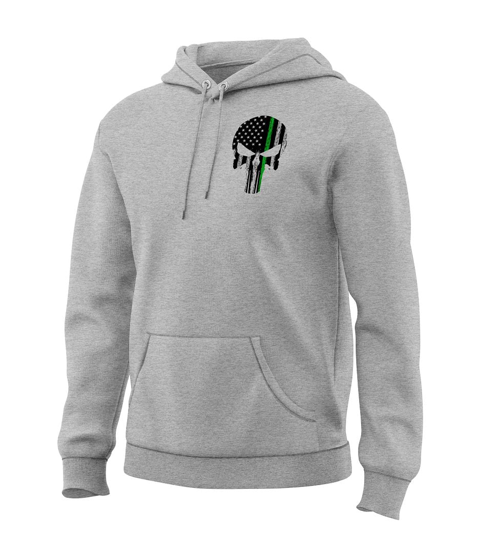 Green Line Skull Sweatshirt