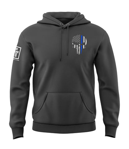 Blue Line Skull Sweatshirt