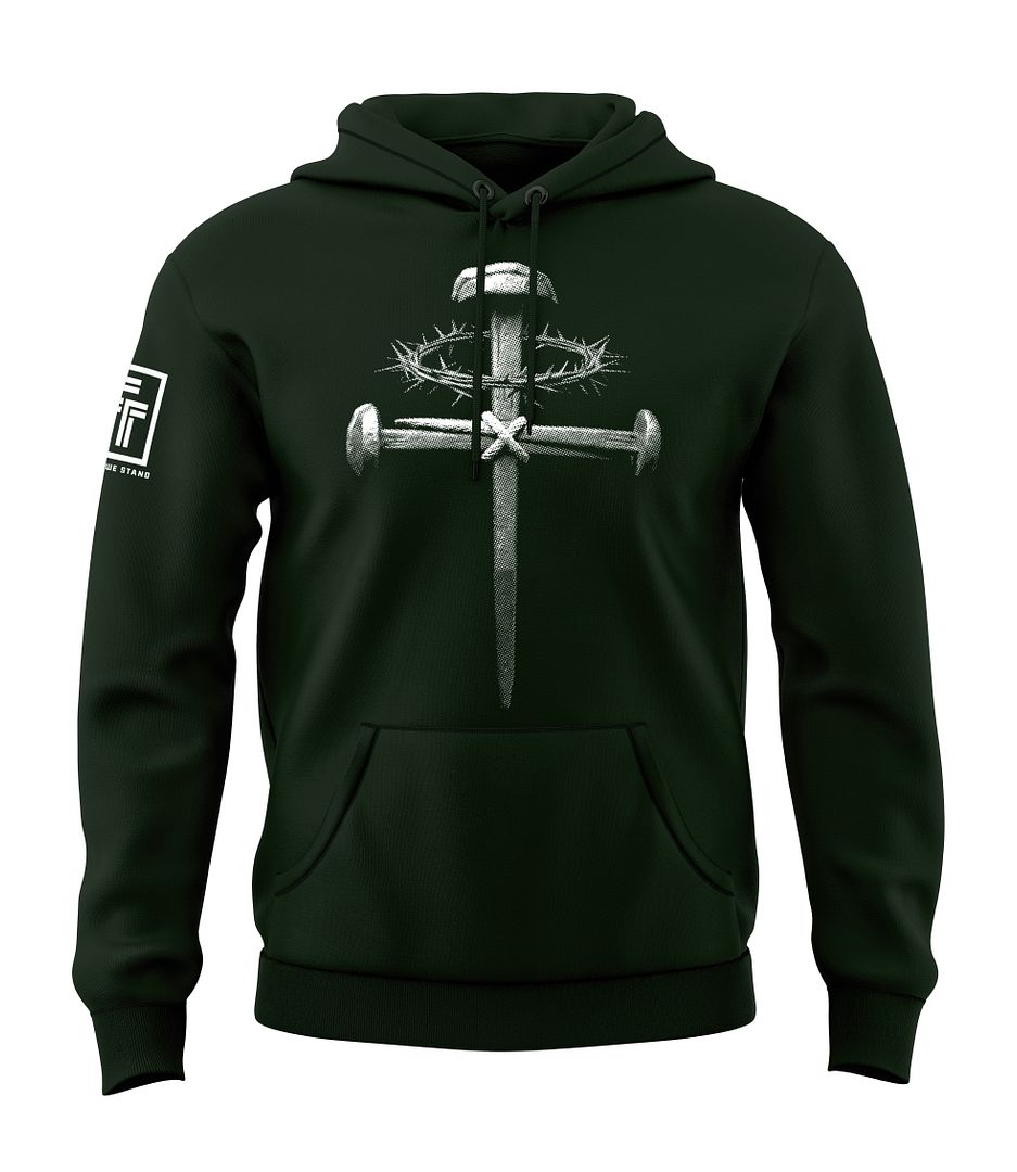 Forged Victory: Nail & Cross Sweatshirt