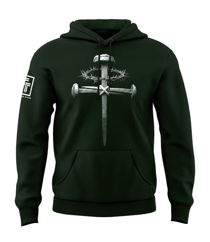 Forged Victory: Nail & Cross Sweatshirt