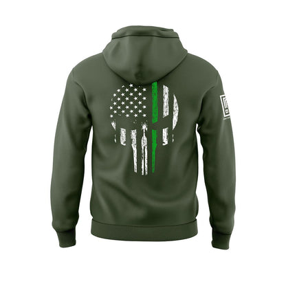 Green Line Skull Sweatshirt
