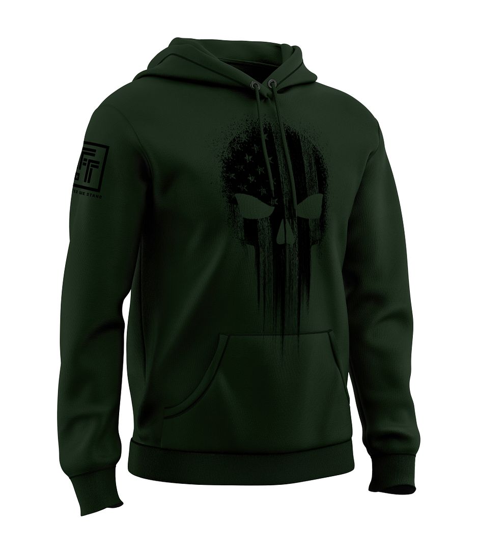 American Flag Skull Sweatshirt