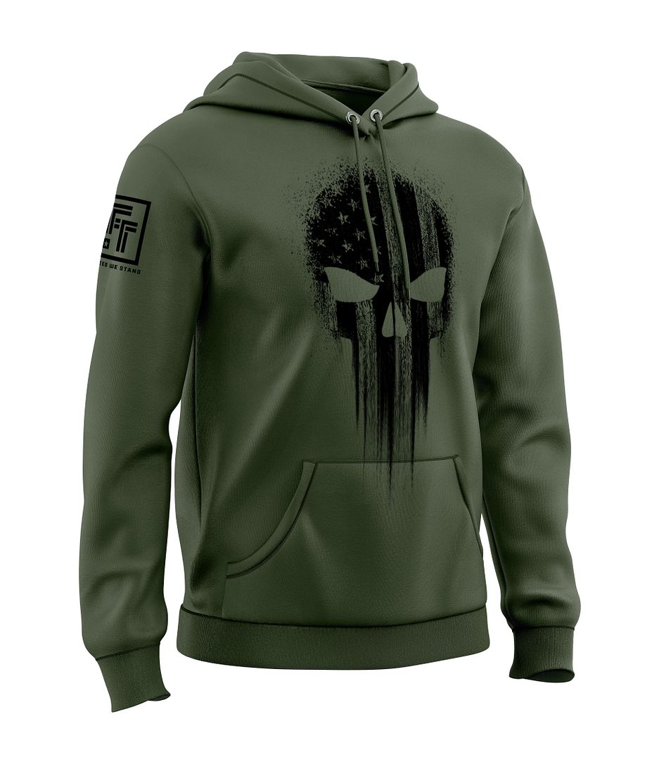 American Flag Skull Sweatshirt