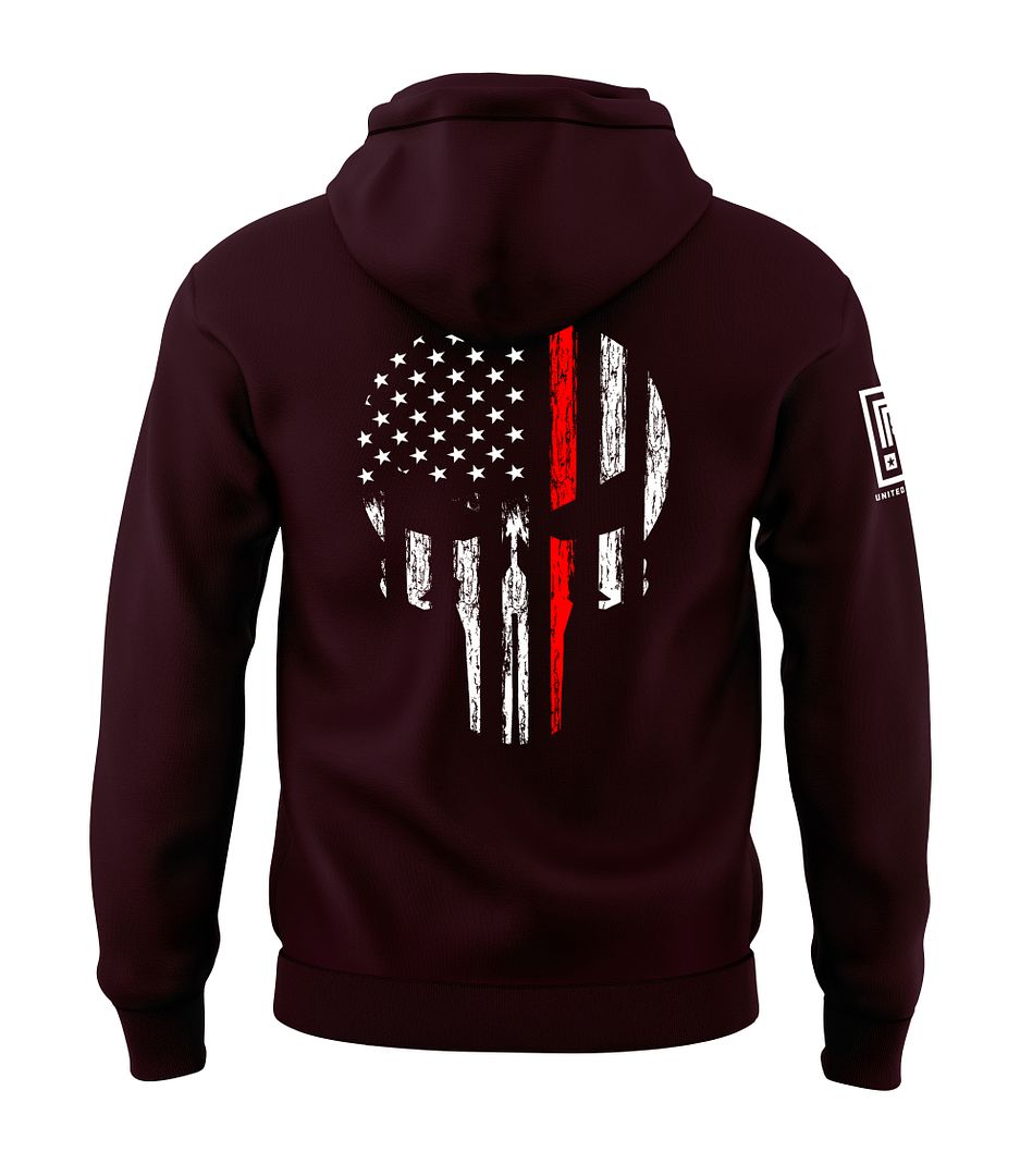 Red Line Skull Sweatshirt