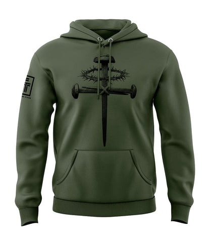 Forged Victory: Nail & Cross Sweatshirt