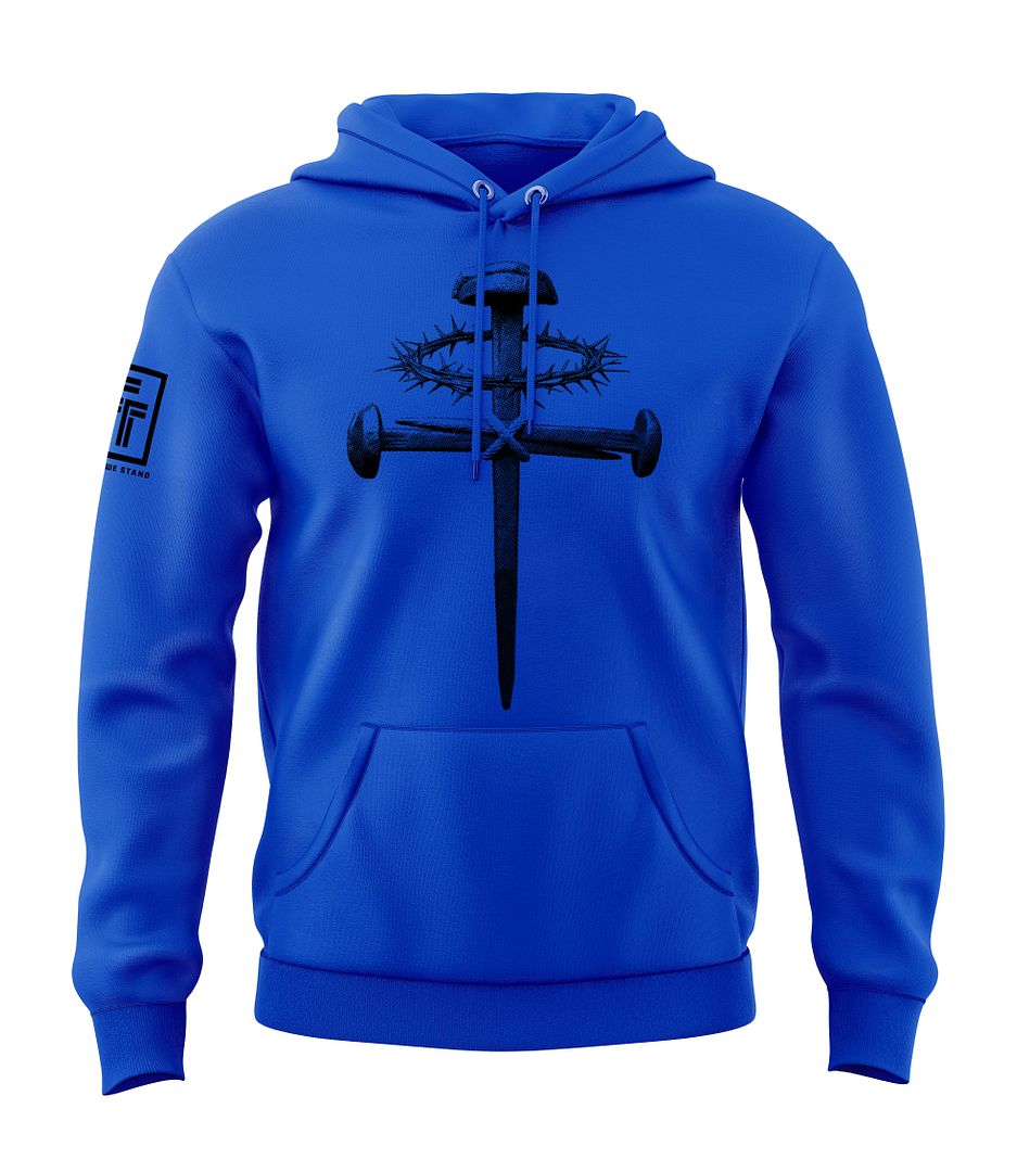 Forged Victory: Nail & Cross Sweatshirt