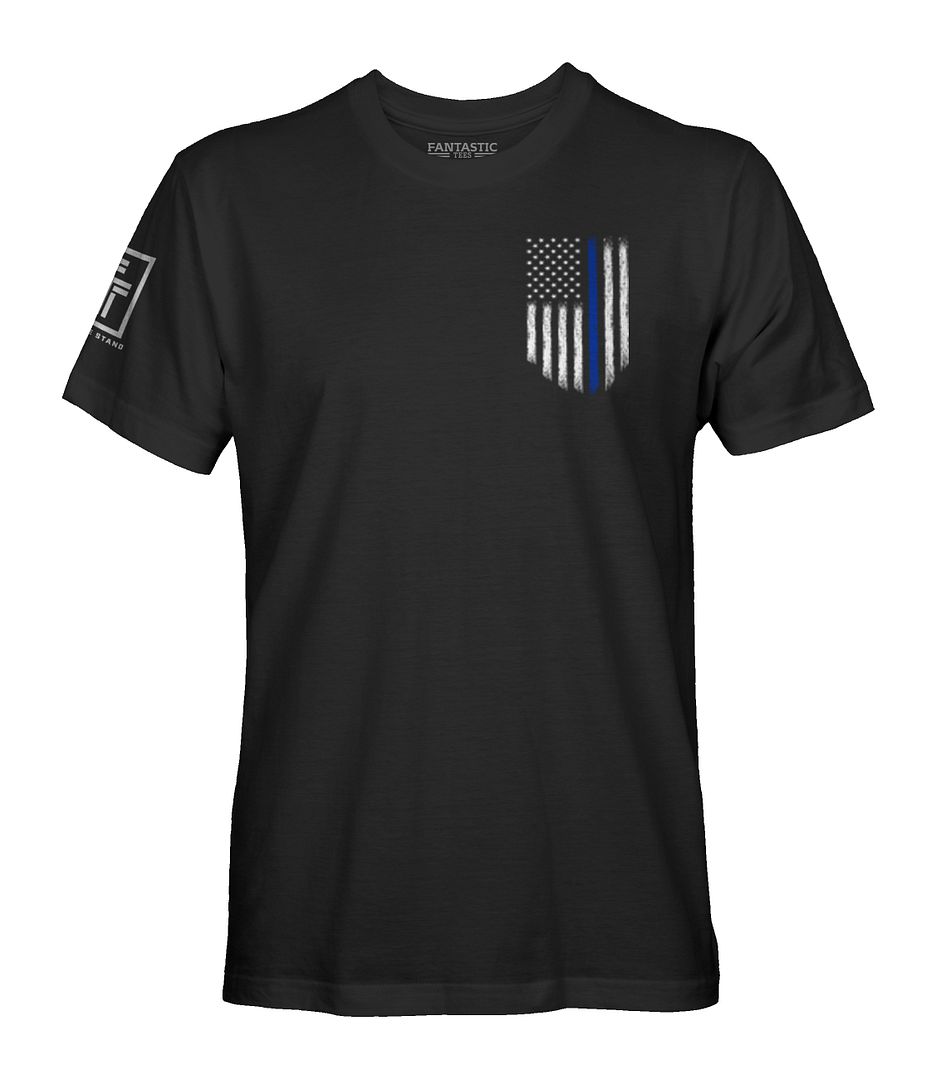 Thin Blue Line Flag T-Shirt