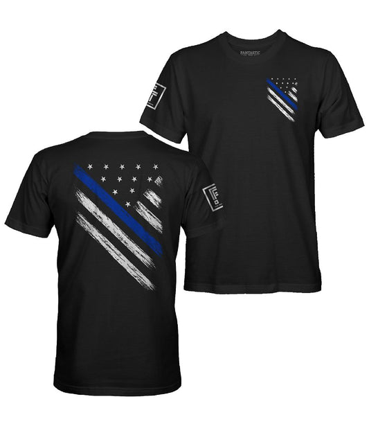 Blue Line Flag T-Shirt