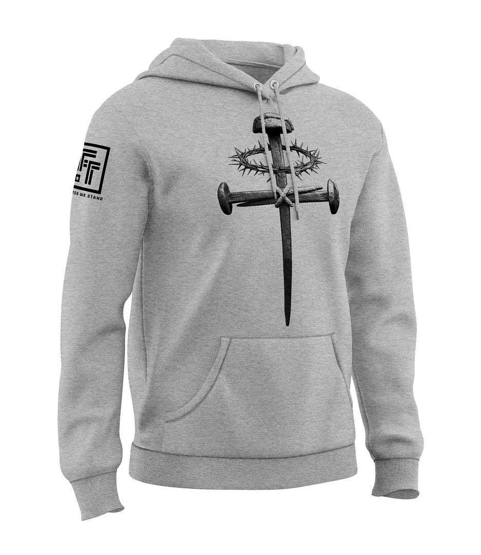 Forged Victory: Nail & Cross Sweatshirt