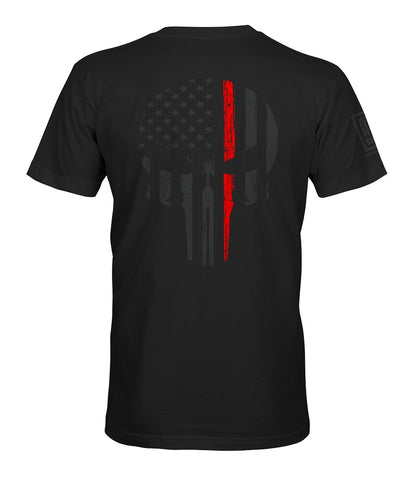 Red Line Skull Stealth T-Shirt