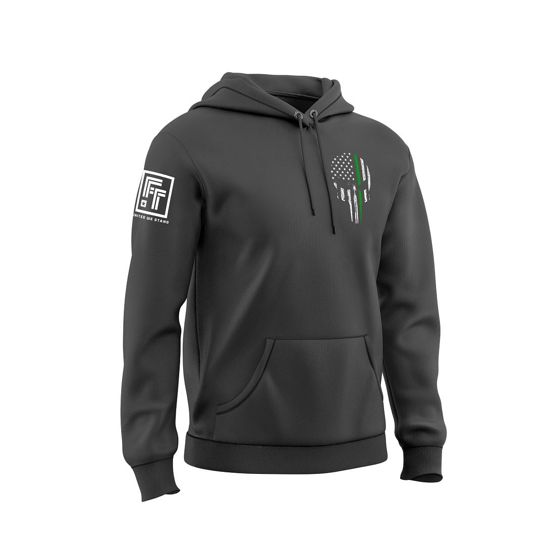 Green Line Skull Sweatshirt