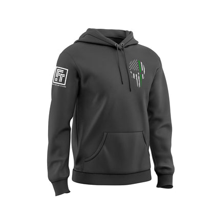 Green Line Skull Sweatshirt