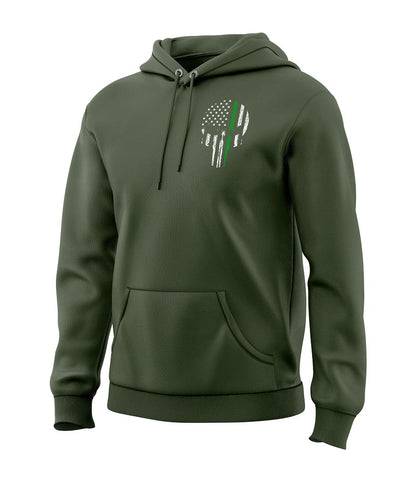Green Line Skull Sweatshirt