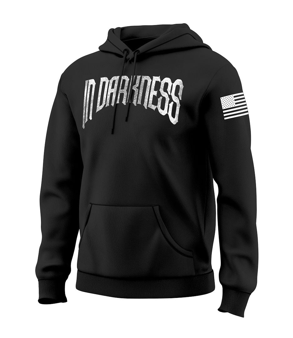 In Darkness We Defend the Light Men's Patriotic Sweatshirt