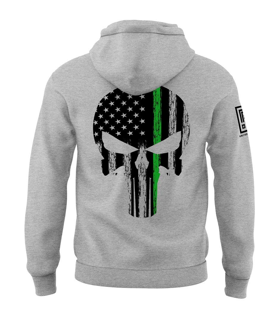 Green Line Skull Sweatshirt