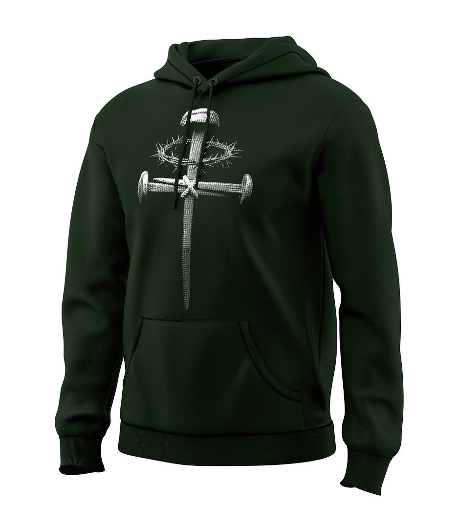 Forged Victory: Nail & Cross Sweatshirt