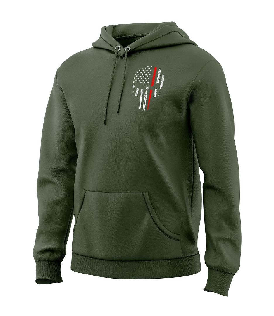 Red Line Skull Sweatshirt