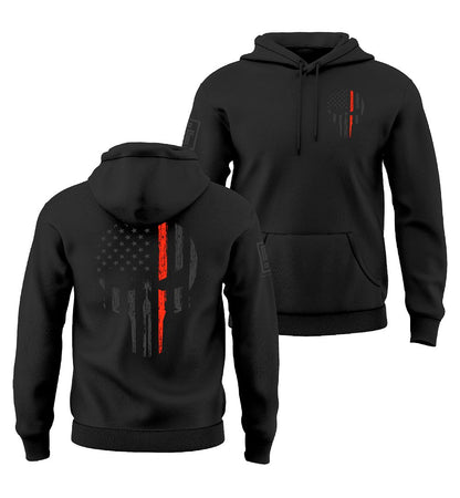 Red Line Skull Stealth Sweatshirt