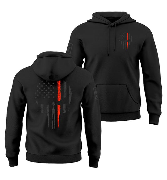 Red Line Skull Stealth Sweatshirt
