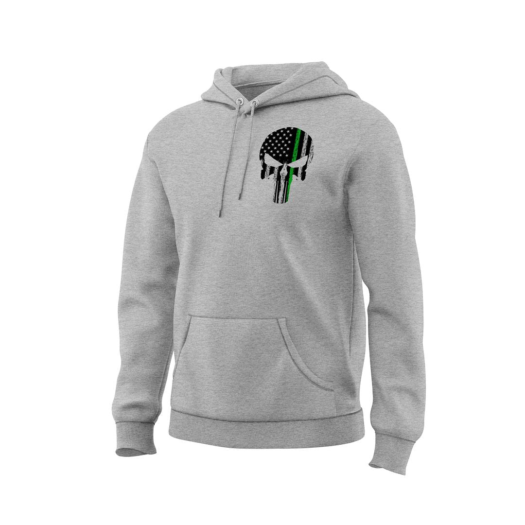 Green Line Skull Sweatshirt