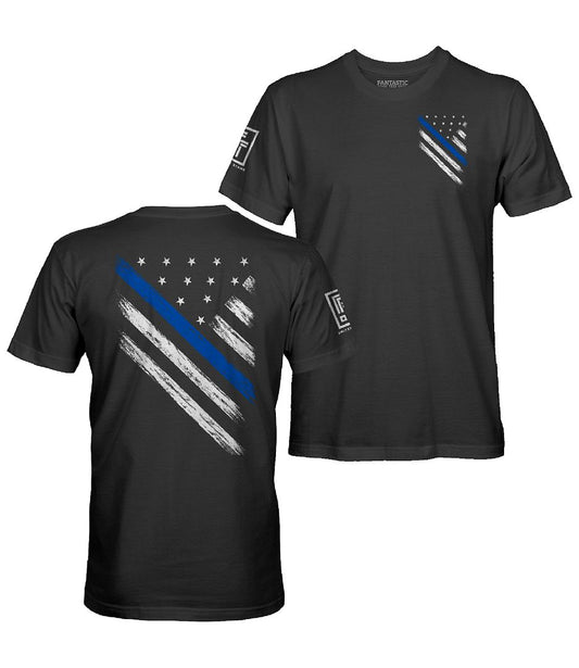 Blue Line Flag T-Shirt