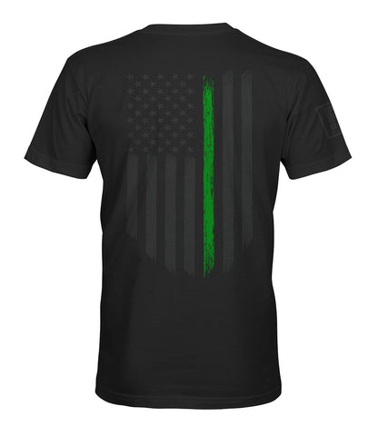 Thin Green Line Flag Stealth T-Shirt