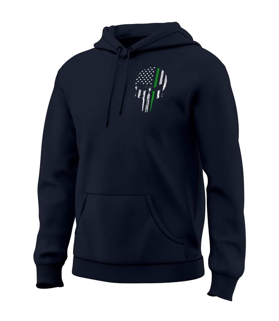 Green Line Skull Sweatshirt