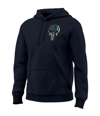 Green Line Skull Sweatshirt