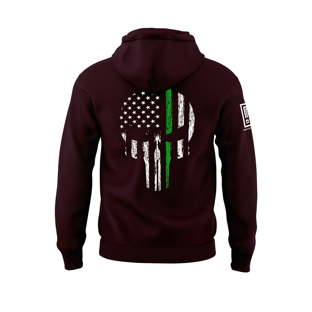 Green Line Skull Sweatshirt