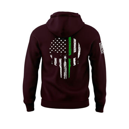Green Line Skull Sweatshirt