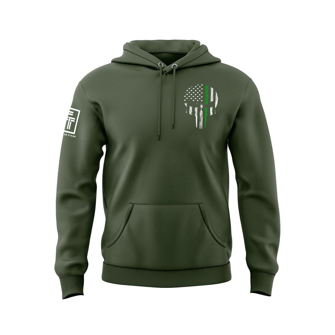 Green Line Skull Sweatshirt